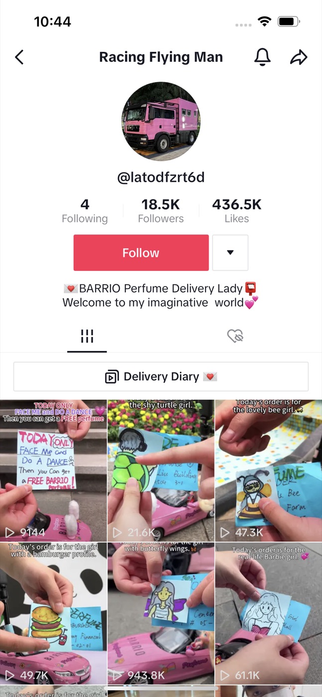 @latodfzrt6d：1.85 万粉、43.65 万赞